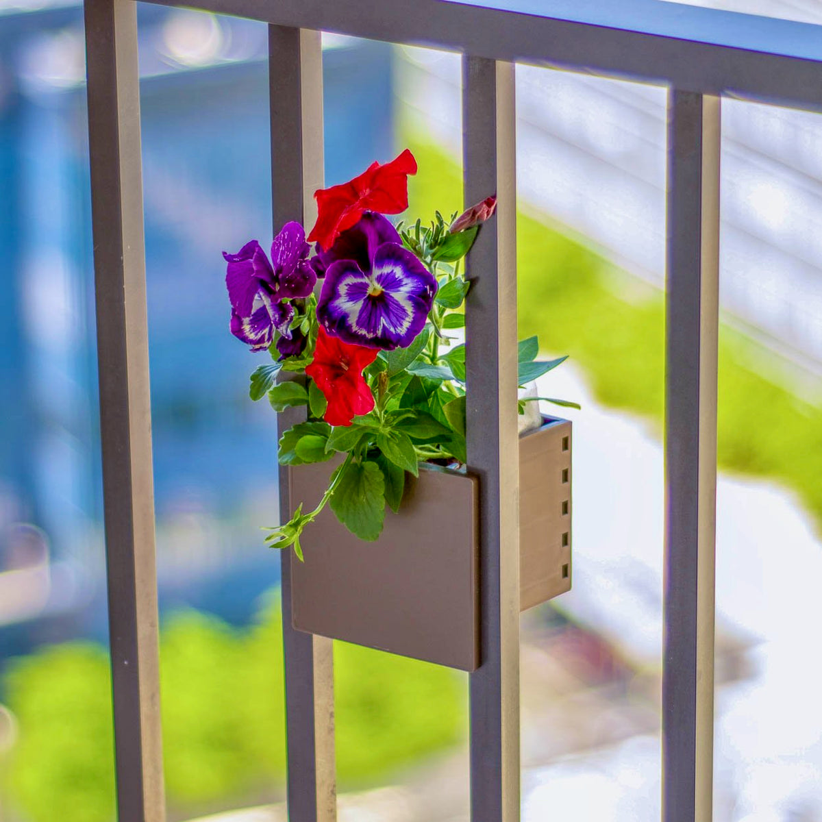hanging planter box balcony The Sprout Railing Planter – Sprout Planter