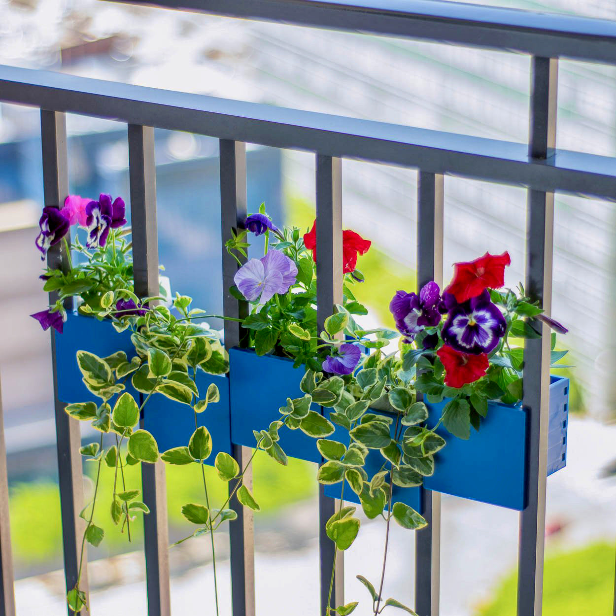 hanging fence planter 5 Balcony Railing Planters – Transform Your Outdoor Space – Sprout Planter